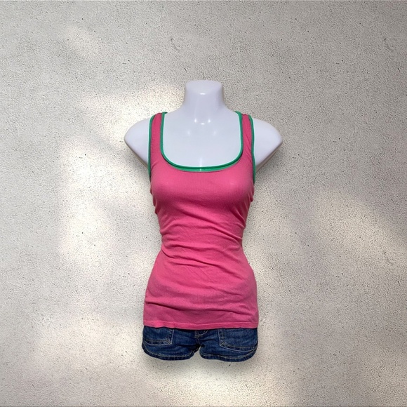Xhiliration Pink & Green Tank Top - Picture 1 of 3